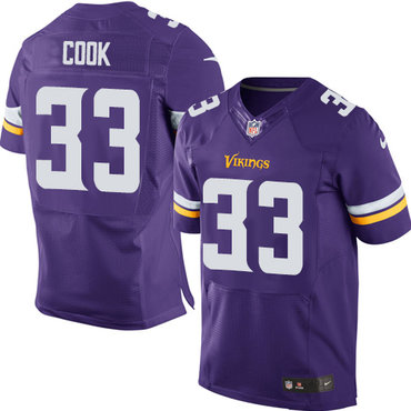 Nike Vikings #33 Dalvin Cook Purple Team Color Men's Stitched NFL Elite Jersey Nike Vikings #33 Dalvin Cook Purple Team Color Men's Stitched NFL Elite Jersey