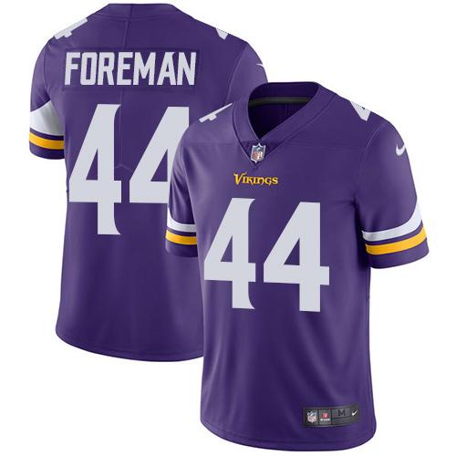 Nike Vikings #44 Chuck Foreman Purple Team Color Men's Stitched NFL Vapor Untouchable Limited Jersey Nike Vikings #44 Chuck Foreman Purple Team Color Men's Stitched NFL Vapor Untouchable Limited Jersey