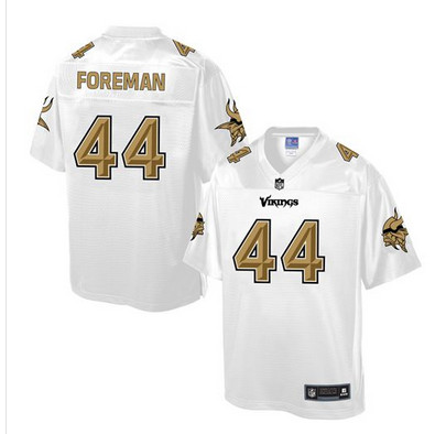 Nike Vikings #44 Chuck Foreman White Men's NFL Pro Line Fashion Game Jersey