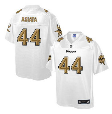 Nike Vikings #44 Matt Asiata White Men's NFL Pro Line Fashion Game Jersey Nike Vikings #44 Matt Asiata White Men's NFL Pro Line Fashion Game Jersey