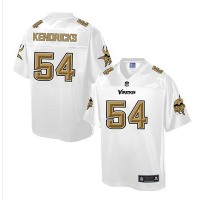 Nike Vikings #54 Eric Kendricks White Men's NFL Pro Line Fashion Game Jersey