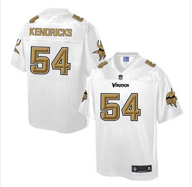 Nike Vikings #54 Eric Kendricks White Men's NFL Pro Line Fashion Game Jersey
