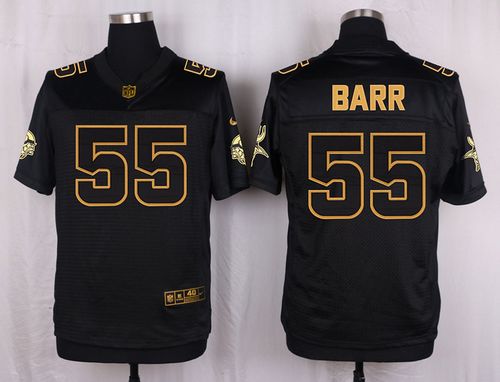 Nike Vikings #55 Anthony Barr Black Men's Stitched NFL Elite Pro Line Gold Collection Jersey Nike Vikings #55 Anthony Barr Black Men's Stitched NFL Elite Pro Line Gold Collection Jersey
