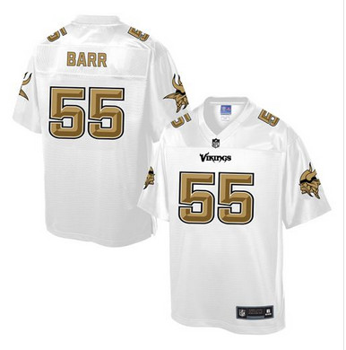 Nike Vikings #55 Anthony Barr White Men's NFL Pro Line Fashion Game Jersey