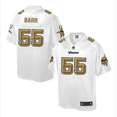 Nike Vikings #55 Anthony Barr White Men's NFL Pro Line Fashion Game Jersey