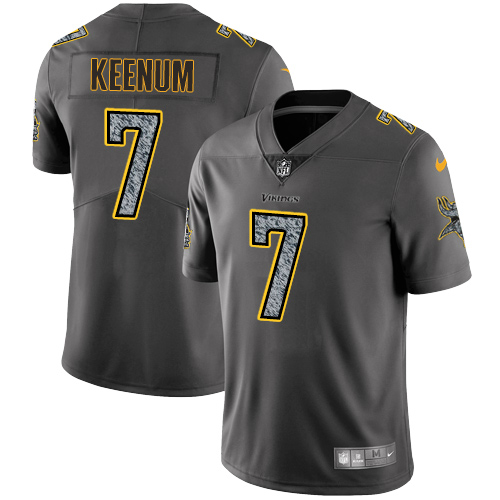 Nike Vikings #7 Case Keenum Gray Static Men's Stitched NFL Vapor Untouchable Limited Jersey Nike Vikings #7 Case Keenum Gray Static Men's Stitched NFL Vapor Untouchable Limited Jersey