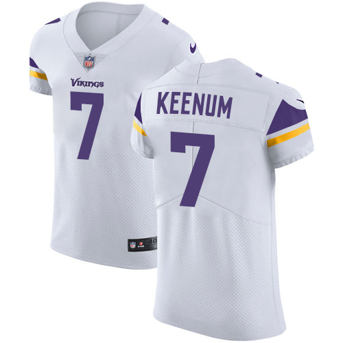 Nike Vikings #7 Case Keenum White Men's Stitched NFL Vapor Untouchable Elite Jersey Nike Vikings #7 Case Keenum White Men's Stitched NFL Vapor Untouchable Elite Jersey