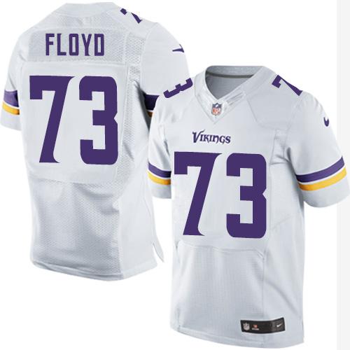 Nike Vikings #73 Sharrif Floyd White Men's Stitched NFL Elite Jersey Nike Vikings #73 Sharrif Floyd White Men's Stitched NFL Elite Jersey