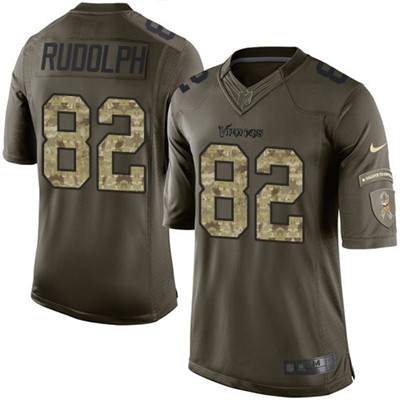 Nike Vikings #82 Kyle Rudolph Green Men's Stitched NFL Limited 2015 Salute To Service Jersey Nike Vikings #82 Kyle Rudolph Green Men's Stitched NFL Limited 2015 Salute To Service Jersey