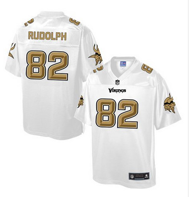 Nike Vikings #82 Kyle Rudolph White Men's NFL Pro Line Fashion Game Jersey