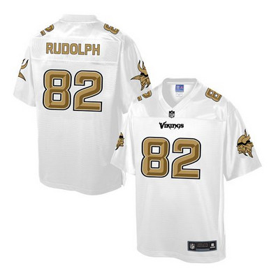 Nike Vikings #82 Kyle Rudolph White Men's NFL Pro Line Fashion Game Jersey