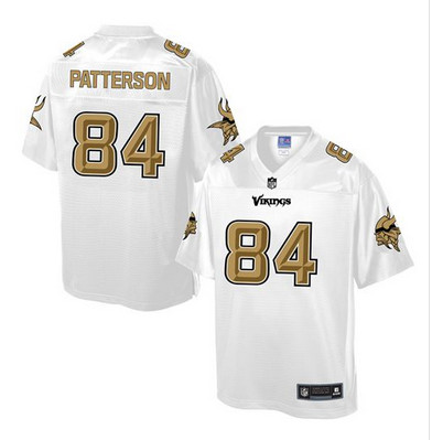 Nike Vikings #84 Cordarrelle Patterson White Men's NFL Pro Line Fashion Game Jersey