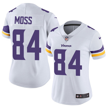 Nike Vikings #84 Randy Moss White Women's Stitched NFL Vapor Untouchable Limited Jersey Nike Vikings #84 Randy Moss White Women's Stitched NFL Vapor Untouchable Limited Jersey