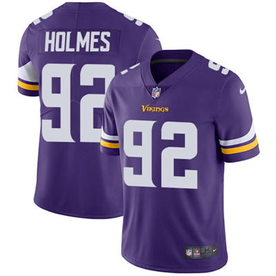Nike Vikings #92 Jalyn Holmes Purple Team Color Men's Stitched NFL Vapor Untouchable Limited Jersey Nike Vikings #92 Jalyn Holmes Purple Team Color Men's Stitched NFL Vapor Untouchable Limited Jersey