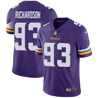 Nike Vikings #93 Sheldon Richardson Purple Team Color Men's Stitched NFL Vapor Untouchable Limited Jersey Nike Vikings #93 Sheldon Richardson Purple Team Color Men's Stitched NFL Vapor Untouchable Limited Jersey