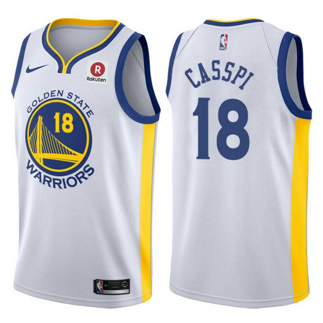 Nike Warriors #18 CASSPI White 17-18 Printed NBA Swingman Jersey Nike Warriors #18 CASSPI White 17-18 Printed NBA Swingman Jersey