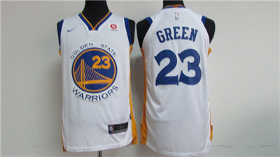 Nike Warriors #23 Draymond Green White 2017-18 Stitched NBA Jersey