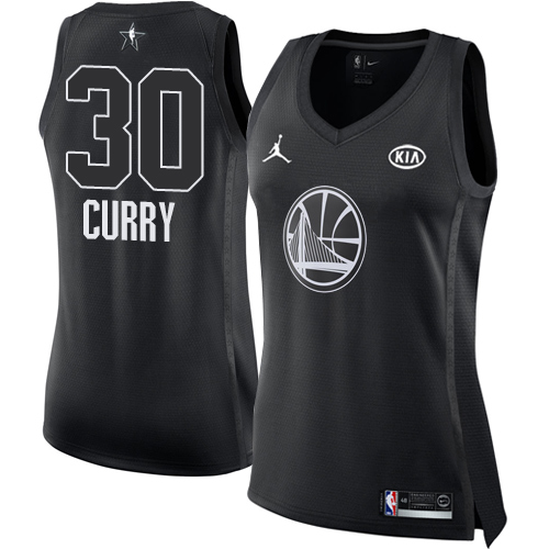 Nike Warriors #30 Stephen Curry Black Women's NBA Jordan Swingman 2018 All-Star Game Jersey$44.00$22.50