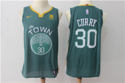 Nike Warriors #30 Stephen Curry Green The Town Authentic Stitched NBA Jersey Nike Warriors #30 Stephen Curry Green The Town Authentic Stitched NBA Jersey