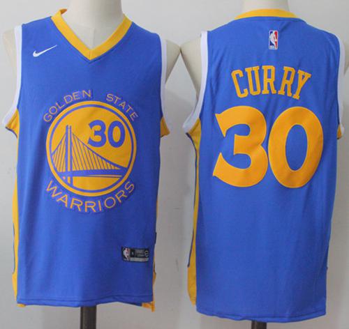 Nike Warriors #30 Stephen Curry Royal Road Stitched NBA Jersey Nike Warriors #30 Stephen Curry Royal Road Stitched NBA Jersey