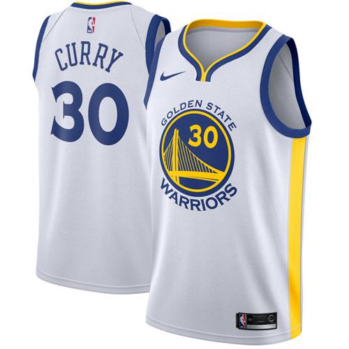 Nike Warriors #30 Stephen Curry White Stitched NBA Swingman Jersey Nike Warriors #30 Stephen Curry White Stitched NBA Swingman Jersey