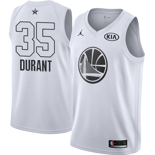 Nike Warriors #35 Kevin Durant White Youth NBA Jordan Swingman 2018 All-Star Game Jersey Nike Warriors #35 Kevin Durant White Youth NBA Jordan Swingman 2018 All-Star Game Jersey