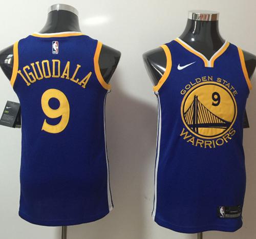 Nike Warriors #9 Andre Iguodala Blue Stitched NBA Swingman Jersey Nike Warriors #9 Andre Iguodala Blue Stitched NBA Swingman Jersey