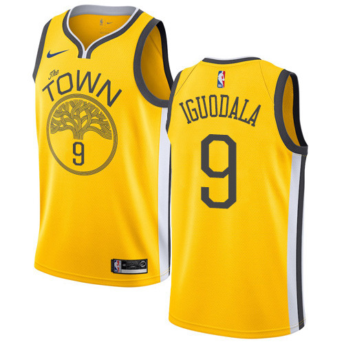 Nike Warriors #9 Andre Iguodala Gold NBA Swingman Earned Edition Jersey Nike Warriors #9 Andre Iguodala Gold NBA Swingman Earned Edition Jersey