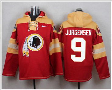 Nike Washington Redskins #9 Sonny Jurgensen Burgundy Red Player Pullover NFL Hoodie