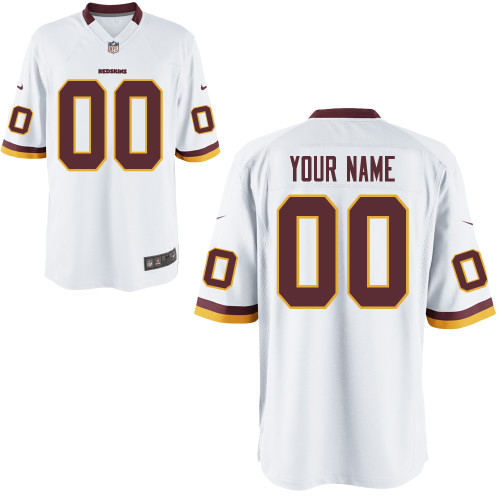 Nike Washington Redskins Youth Customized Game White Jersey Nike Washington Redskins Youth Customized Game White Jersey