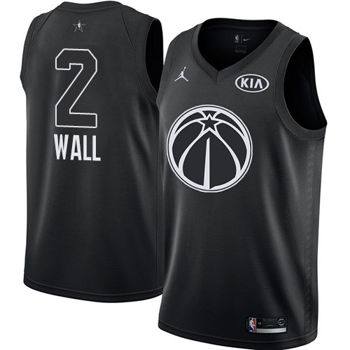 Nike Wizards #2 John Wall Black NBA Jordan Swingman 2018 All-Star Game Jersey Nike Wizards #2 John Wall Black NBA Jordan Swingman 2018 All-Star Game Jersey