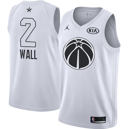 Nike Wizards #2 John Wall White NBA Jordan Swingman 2018 All-Star Game Jersey Nike Wizards #2 John Wall White NBA Jordan Swingman 2018 All-Star Game Jersey
