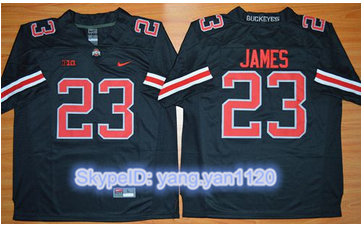 Ohio State Buckeyes #23 Lebron James Black(Red No.) Limited Stitched NCAA Jersey Ohio State Buckeyes #23 Lebron James Black(Red No.) Limited Stitched NCAA Jersey