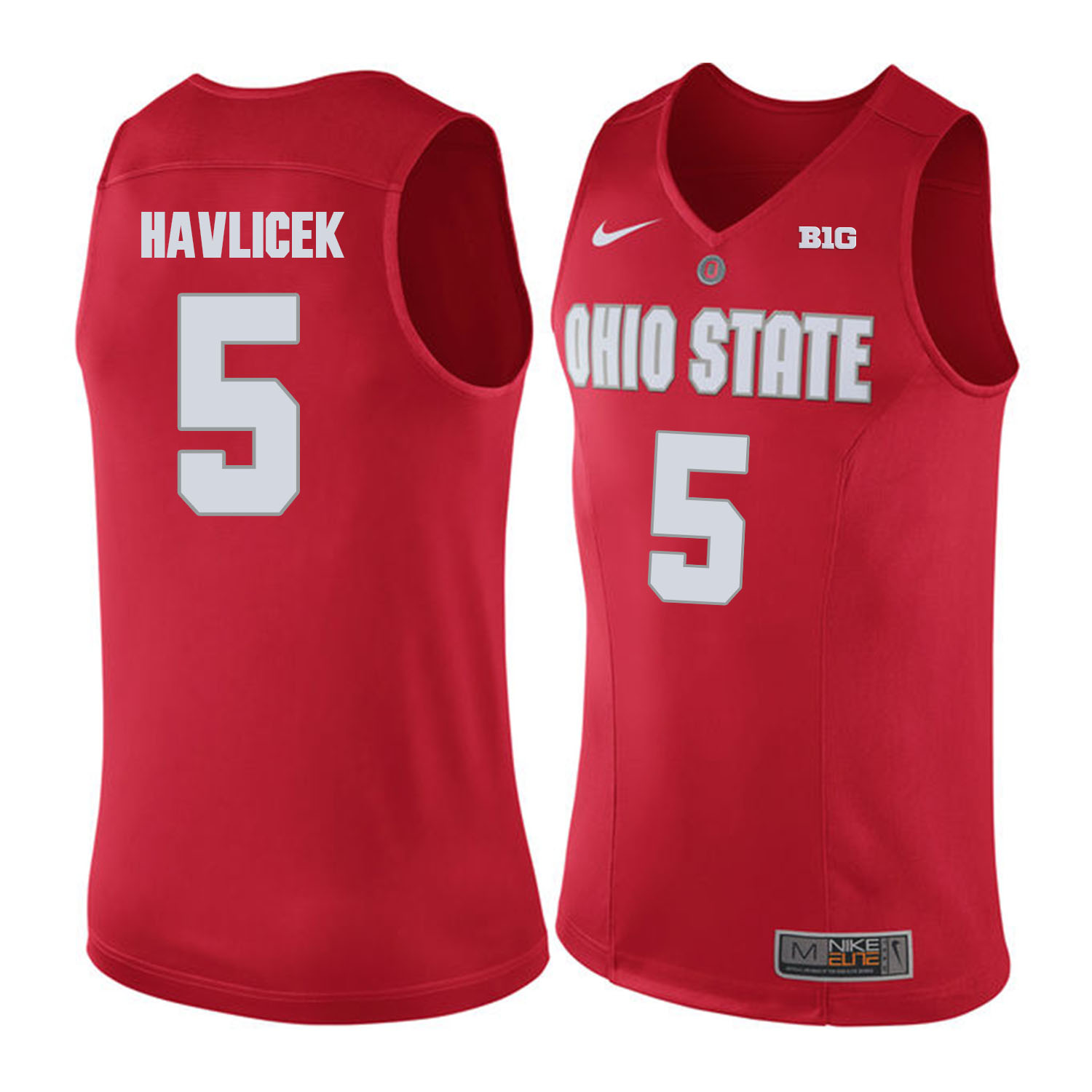 Ohio State Buckeyes #5 John Havlicek Red College Basketball Jersey
