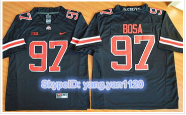 Ohio State Buckeyes #97 Joey Bosa Black(Red No.) Limited Stitched NCAA Jersey Ohio State Buckeyes #97 Joey Bosa Black(Red No.) Limited Stitched NCAA Jersey