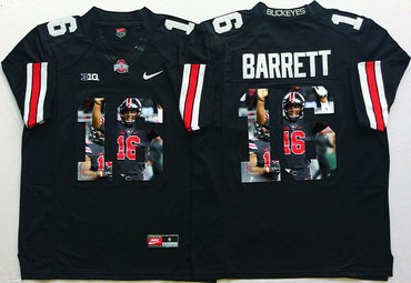 Ohio State Buckeyes 16 J.T. Barrett Black New Portrait Number College Jersey Ohio State Buckeyes 16 J.T. Barrett Black New Portrait Number College Jersey