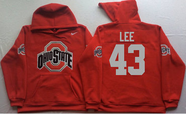 Ohio State Buckeyes 43 Darron Lee Red Men's Pullover Hoodie Ohio State Buckeyes 43 Darron Lee Red Men's Pullover Hoodie