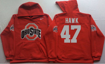 Ohio State Buckeyes 47 A.J. Hawk Red Men's Pullover Hoodie Ohio State Buckeyes 47 A.J. Hawk Red Men's Pullover Hoodie