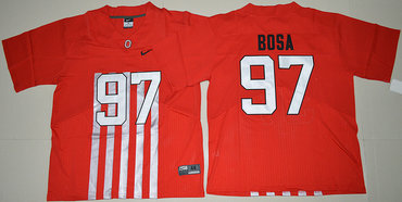 Ohio State Buckeyes 97 Joey Bosa Red College Throwback Jersey Ohio State Buckeyes 97 Joey Bosa Red College Throwback Jersey