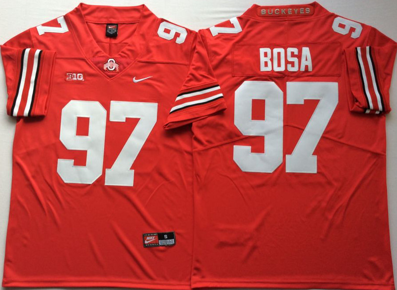 Ohio State Buckeyes 97 Joey Bosa Red Nike College Football Jersey