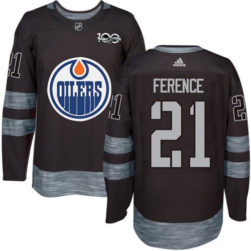 Oilers #21 Andrew Ference Black 1917-2017 100th Anniversary Stitched NHL Jersey Oilers #21 Andrew Ference Black 1917-2017 100th Anniversary Stitched NHL Jersey