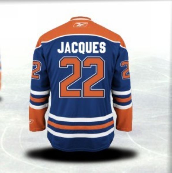 Youth Oilers #22 Jean-Francois Stitched Light Blue CCM Throwback NHL Jersey