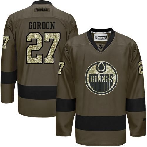 Oilers #27 Boyd Gordon Green Salute to Service Stitched NHL Jersey Oilers #27 Boyd Gordon Green Salute to Service Stitched NHL Jersey