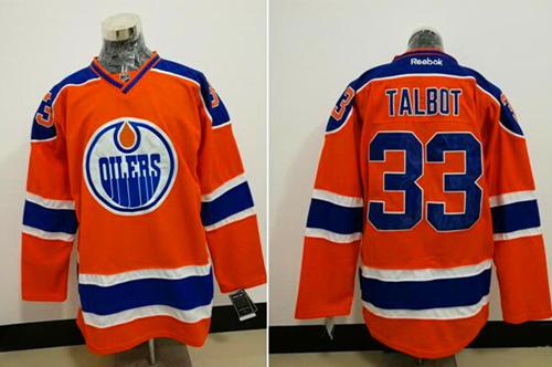 Oilers #33 Cam Talbot Orange Alternate Stitched NHL Jersey Oilers #33 Cam Talbot Orange Alternate Stitched NHL Jersey