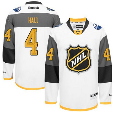 Oilers #4 Taylor Hall White 2016 All Star Stitched NHL Jersey
