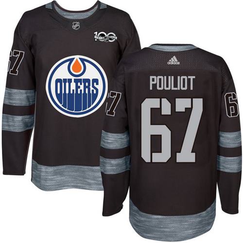 Oilers #67 Benoit Pouliot Black 1917-2017 100th Anniversary Stitched NHL Jersey Oilers #67 Benoit Pouliot Black 1917-2017 100th Anniversary Stitched NHL Jersey