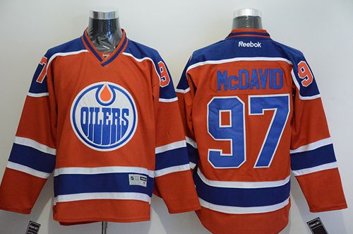 Oilers #97 Connor McDavid Orange Stitched NHL Jersey Oilers #97 Connor McDavid Orange Stitched NHL Jersey