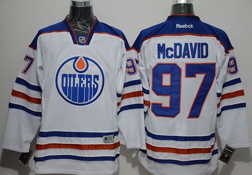 Oilers #97 Connor McDavid White Stitched NHL Jersey Oilers #97 Connor McDavid White Stitched NHL Jersey