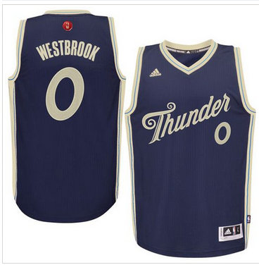 Oklahoma City Thunder #0 Russell Westbrook Navy Blue 2015-2016 Christmas Day Stitched NBA Jersey Oklahoma City Thunder #0 Russell Westbrook Navy Blue 2015-2016 Christmas Day Stitched NBA Jersey