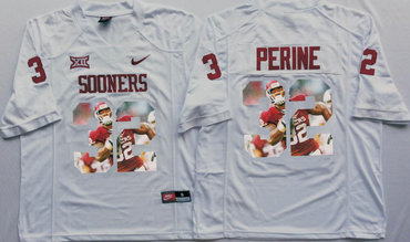 Oklahoma Sooners 32 Samaje Perine All White Portrait Number College Jersey Oklahoma Sooners 32 Samaje Perine All White Portrait Number College Jersey